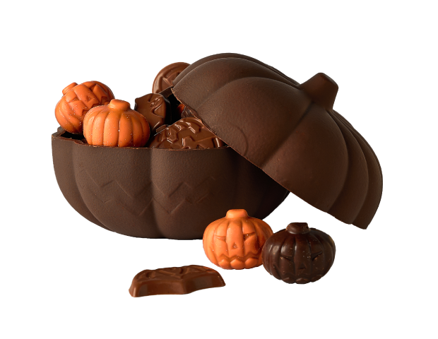 Citrouille garnie (chocolat noir)
