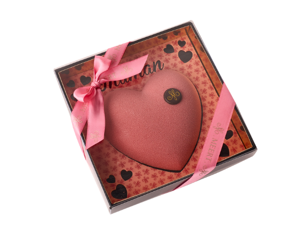 Vanilla & raspberry Cœur Bouchée