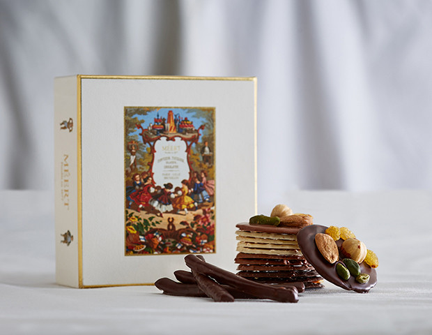 Coffret Prestige tuiles, orangettes, mendiants 150G